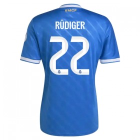Levné Real Madrid Rudiger 22 Alternativní Fotbalové dresy 2025-26 Krátký Rukáv